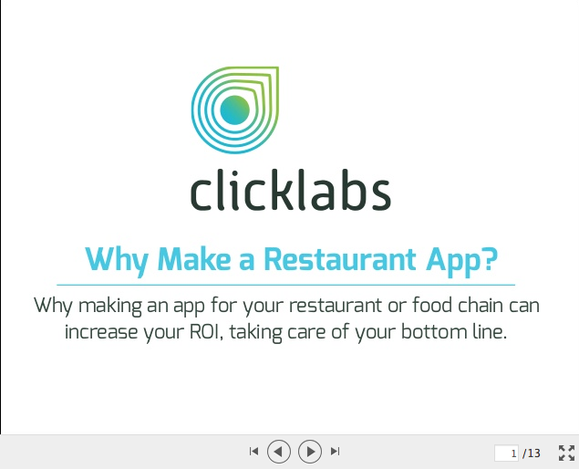 make a restaurant app